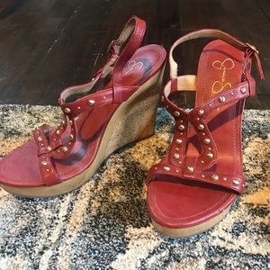 Jessica Simpson red espadrille